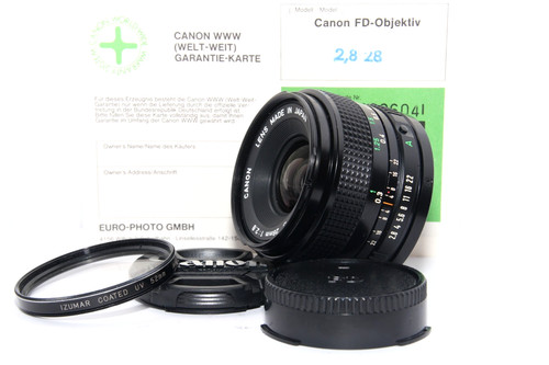 Canon 28mm 8 obiettivo - 2,8,